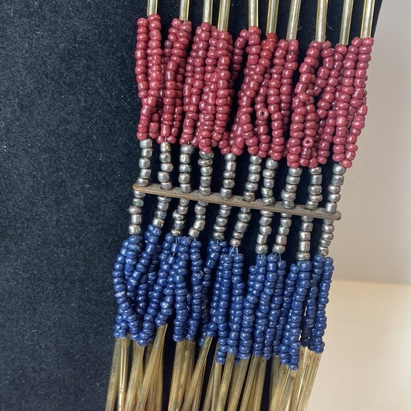 25" Large Pink Beaded Statement Necklace Multi Strand - Picture 4 of 13